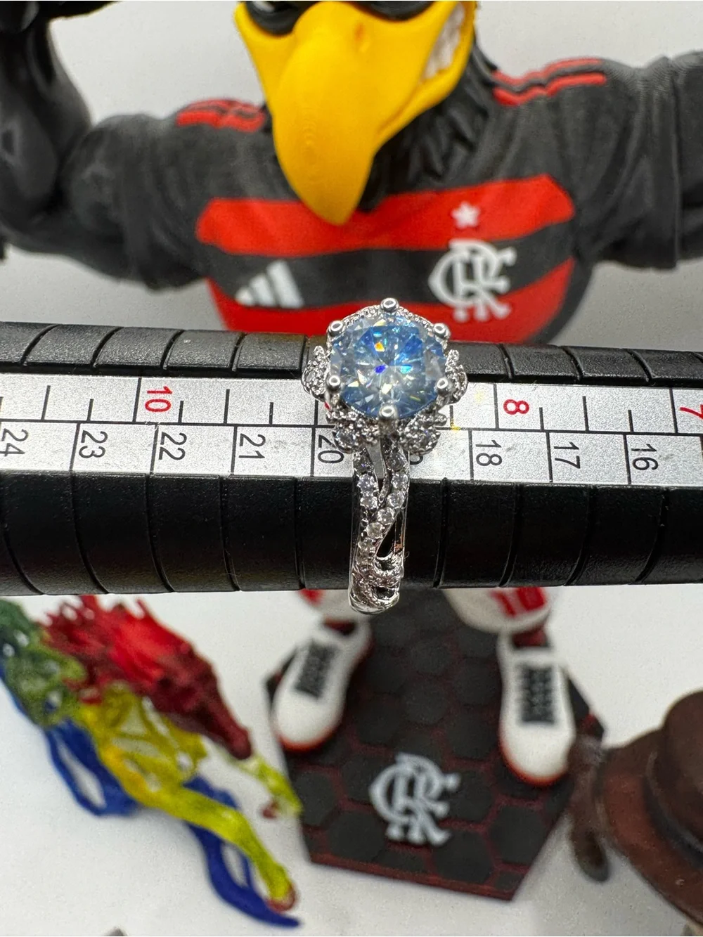 Moissanite 1.0ct Ice Blue Ring - Men Accessories